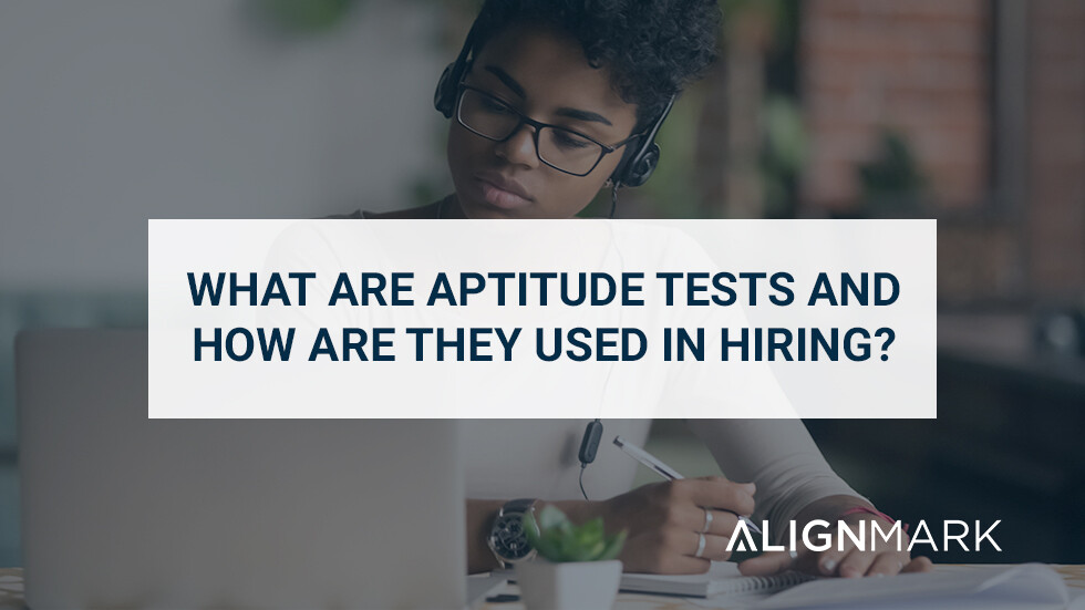 What are aptitude tests and how are they used in hiring? 